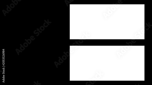 Animated Random Rectangular Luma Matte Mask Transition with Inverted Matte