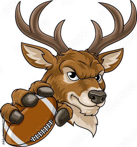 Stag Antlers Deer Football ...