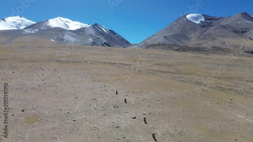 Barren land of Ladakh India drone shots