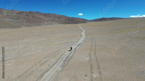 Barren land of Ladakh India drone shots