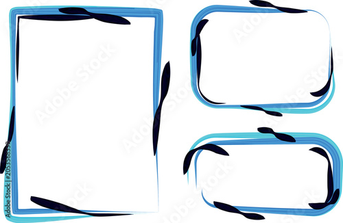 blue color decorative pattern dynamic banners frames