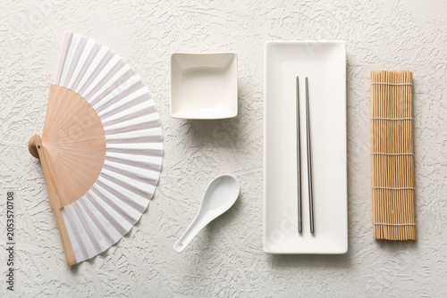 Asian cuisine dining set wi...