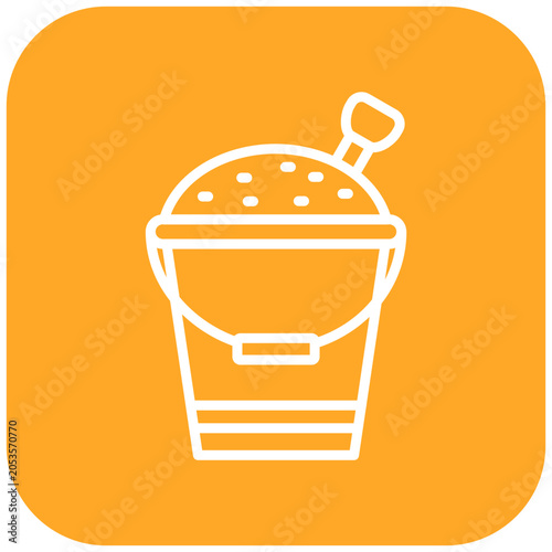 Quadro su tela Sand Bucket Icon