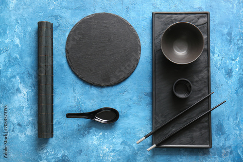 Asian cuisine dining set wi...