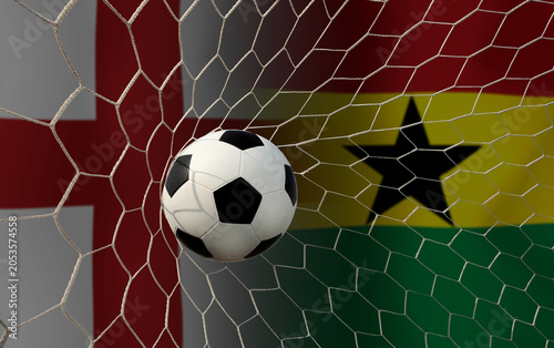 Football Cup competition between the national England and national Ghana.