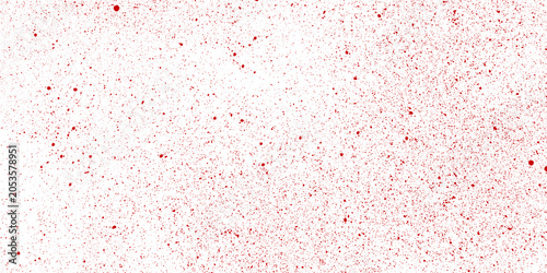 Red blood splatter texture isolated on transparent background