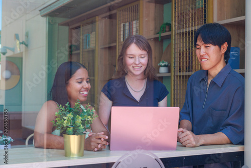 Young Professionals Having Meeting in Coworking Space