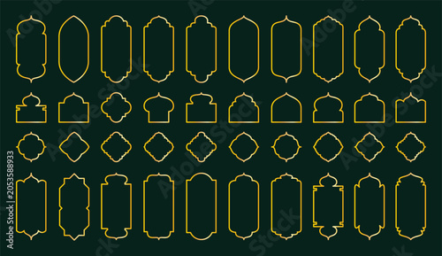 Tableau sur toile earthtoned packaging labels enhanced with elegant gold outlines for environmenta