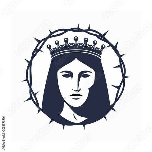 Crown of Thorns with Face Graphic