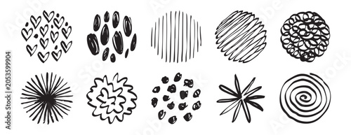 Canvas-taulu Fine Stippled Circles Combined With Light Scattered Dots For Sophisticated Look,
