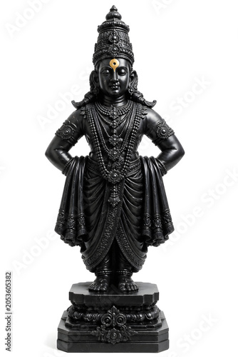 3d AI Generated of Ashadi Ekadashi festival of Lord Vitthal, Panduranga from Pandharpur, Maharashtra, India. Happy Ashadi Ekadashi