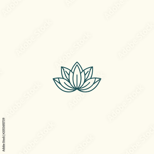 Lotus logo icon design template vector illustration