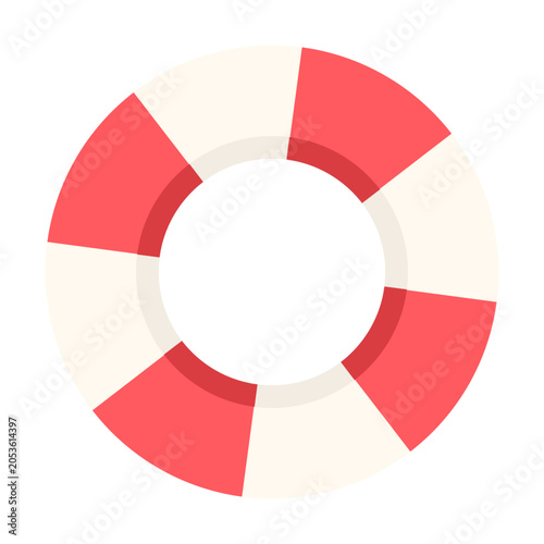 Photos Flat lifebuoy icon representing water safety and rescue equipment for beaches and pools