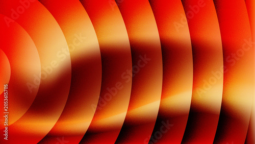 Bild auf Leinwand An abstract red and orange background features a bright digital design with a ve