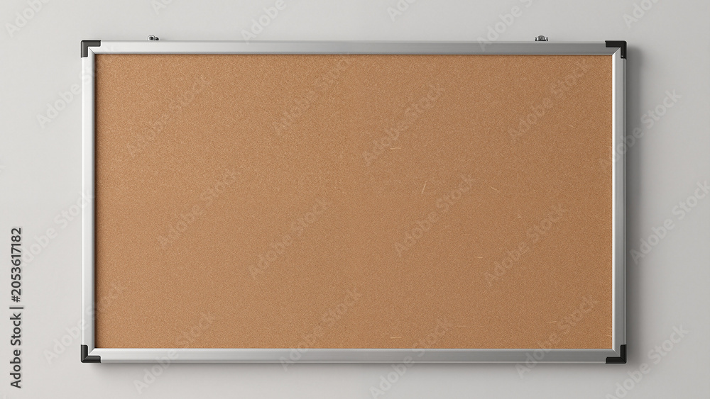 Fototapeta premium Empty Cork Bulletin Board