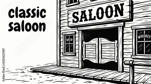 Εκτύπωση καμβά classic saloon building american wild west western frontier heritage history cul