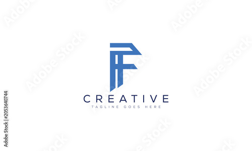 Modern letter f logo design concept