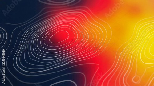 Heatmap gradient contour line abstract heatmap background pattern design heatmap data. colourful map science spectrum. heat temperature technology, gradient thermal abstract, digital background