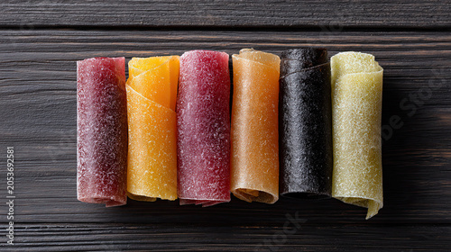 Rolled Fruit Leather in Assorted Colors