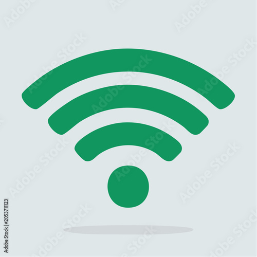 Green Wi-Fi Signal Icon