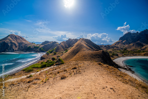 Obraz na plátne Padar Island is a stunning, uninhabited destination within Komodo National Park