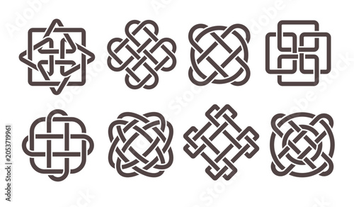Fotografía Celtic folk endless knots
