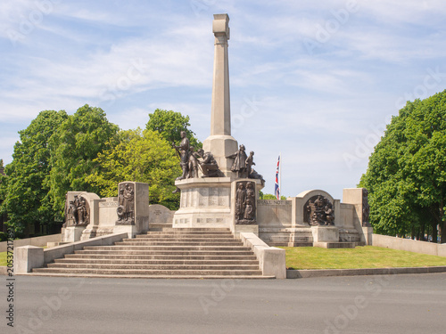 Impressive war memorial for the workers at  at Port Sunlight, Wirral. UK
