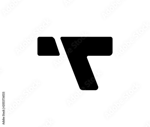 Abstract T Letter Logo Design