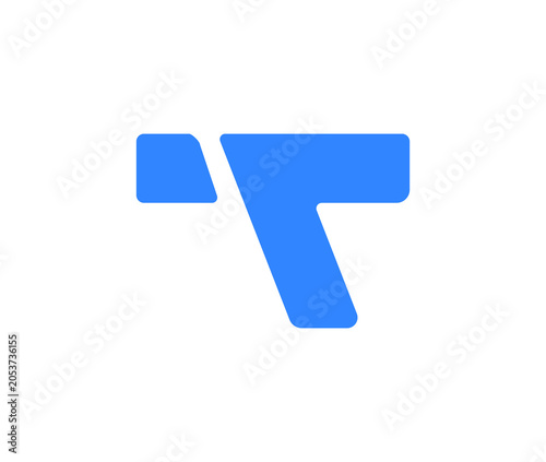 Abstract T Letter Logo Design