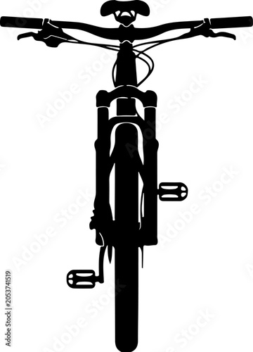 Bicycle, bike silhouette, black bicycle icon, cycling graphic