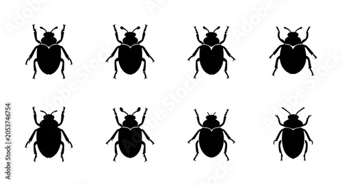 Foto wildlifeinsect, beetlesilhouette, beetleillustration, beetle, insect, bug, silho