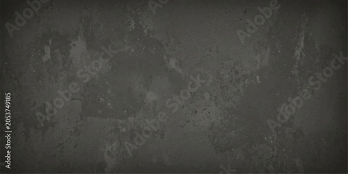 Slika na platnu A distressed concrete wall texture, weathered and rough, with dark gray tones and a subtle vignette effect, suggesting urban decay or an industrial backdrop