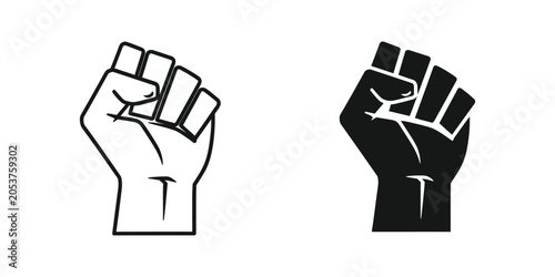 Принти на полотні Fist Symbol Power Unity Protest