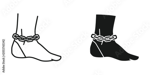 Obraz na plátně Ankle Chain Symbol Release Commercial