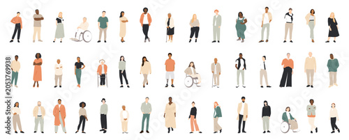 Foto People icon collection. Modern colorful design.