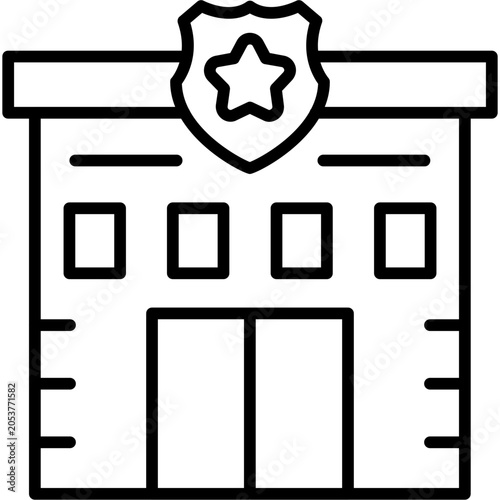 Foto Police Station Icon
