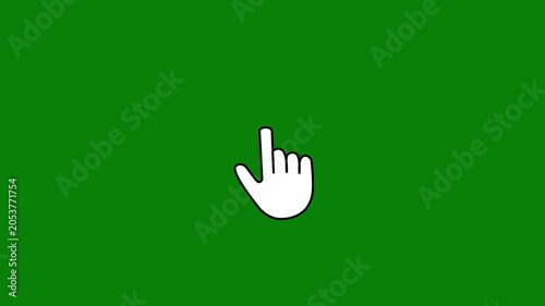 Mouse pointer hand clicks icon animation. Clicking finger icon, Mouse click, mouse cursor click animation, hand gesture, mouse pointer animation, mouse double click animation, hand click.