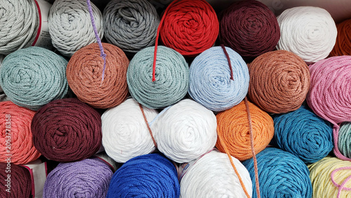 Types of yarn include: Cotton Yarn, Wool Yarn, Silk Yarn, Linen Yarn, Bamboo Yarn, Polyester Yarn, Nylon (Polyamide) Yarn, Acrylic Yarn, Viscose (Rayon) Yarn, Elastane (Lycra/Spandex), Sewing Thread, 