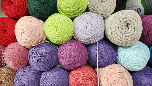 Types of yarn include: Cotton Yarn, Wool Yarn, Silk Yarn, Linen Yarn, Bamboo Yarn, Polyester Yarn, Nylon (Polyamide) Yarn, Acrylic Yarn, Viscose (Rayon) Yarn, Elastane (Lycra/Spandex), Sewing Thread, 