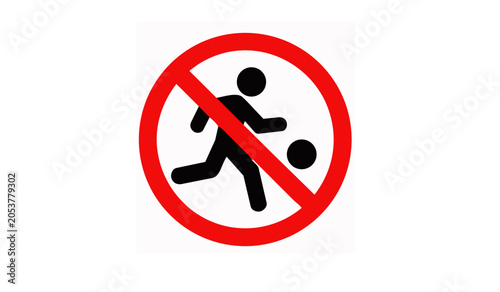 do not play here sign symbol
