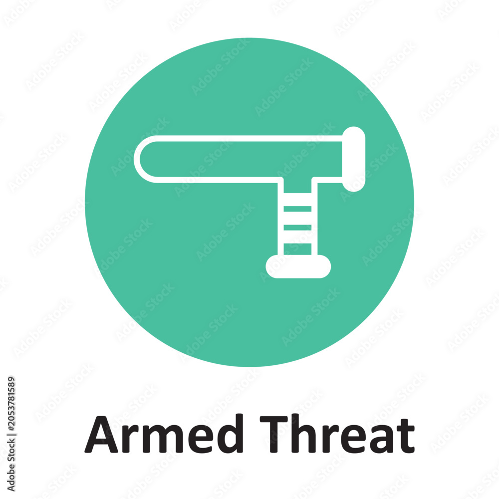 Obraz premium Armed threat Vector Icon which can easily modify or edit