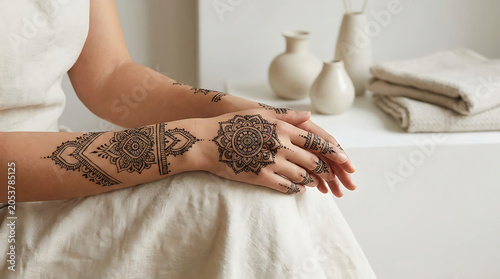 Hands holding two doves together