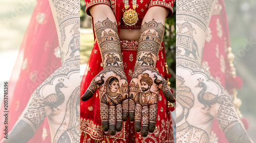 Woman wearing colorful traditional embroidered dress