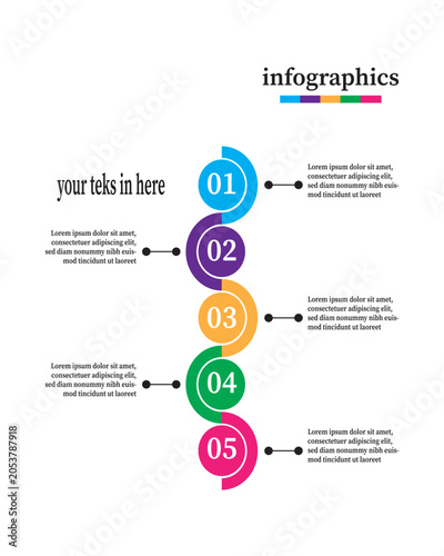 infographic design template and busines
