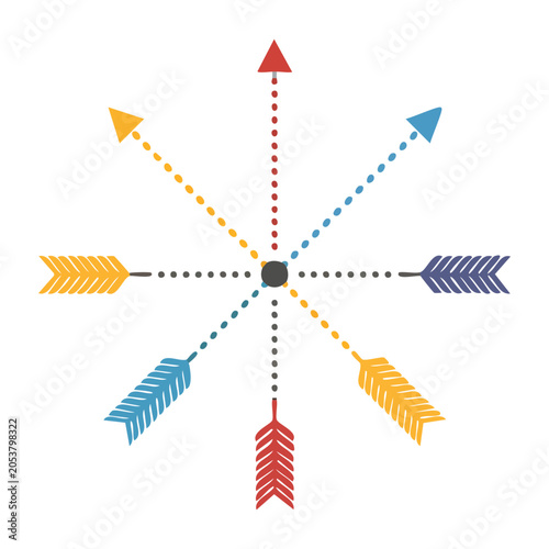 Arrows Design in Flat Style