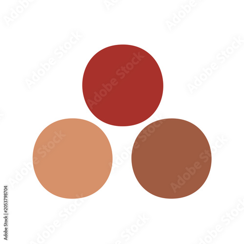 Minimalist circles arrangement design