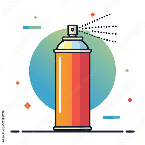 Spray Can Illustration