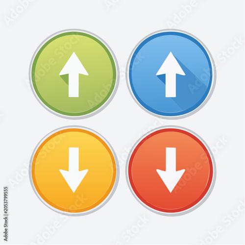 Up and Down Arrow Icons