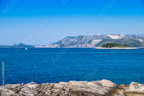 Canvas Print view from the sea