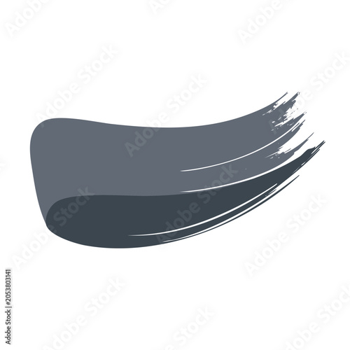 Minimalist abstract gray shape illustration